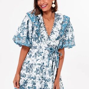 LOVE THE LABEL

Beryl Blue Print Remy Mini Dress